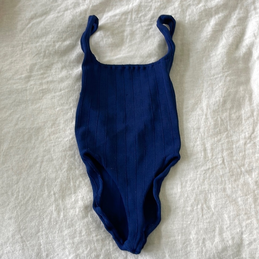 Hunza G One piece, navy, one size